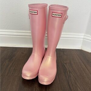 Hunter Blush Pink Tall Boots